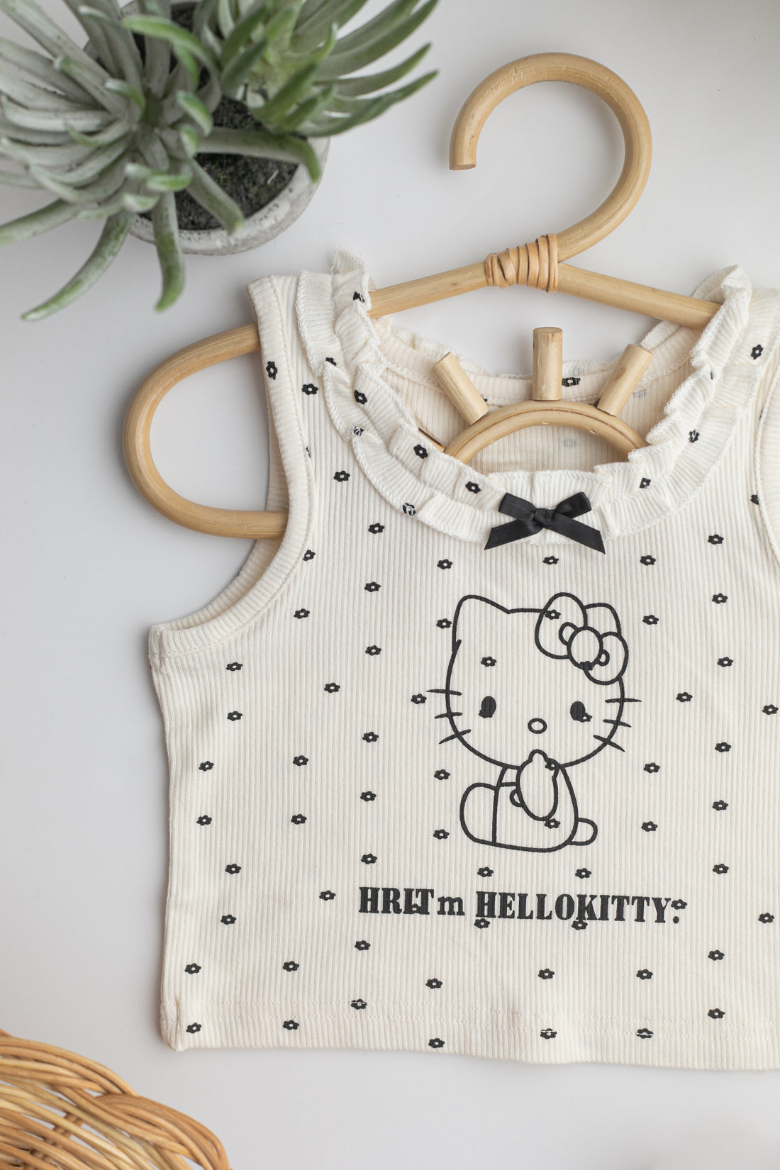 Siyah Hello Kitty Baskili Atlet