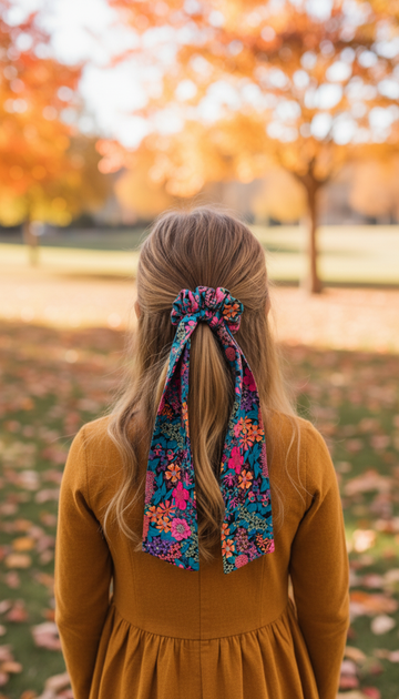 Ciara Spot Tana Lawn Uzun Kuyruklu Scrunchie Toka