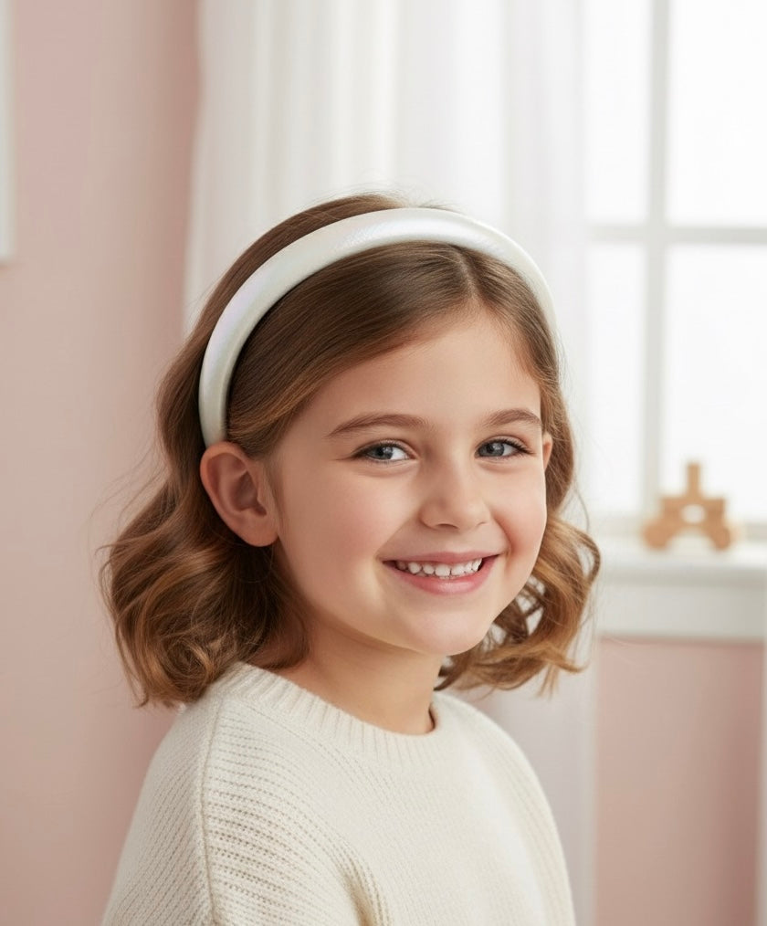 Hologramlı Parlak Saten Taç – Kız Çocuk ve Yetişkin