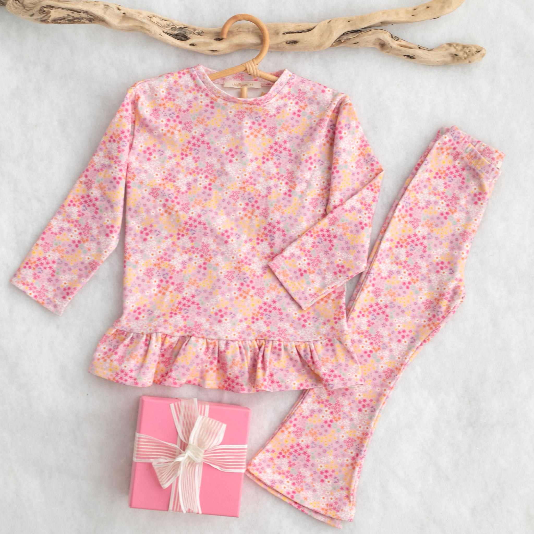 Pink Mini Floral Patterned Ribbon Set