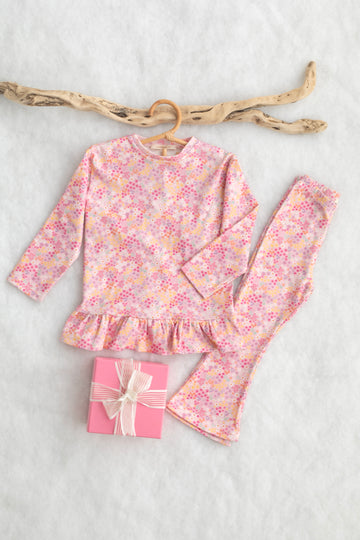Pink Mini Floral Patterned Ribbon Set