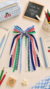 Colourful Ribbon Long Bow Children's Barrette