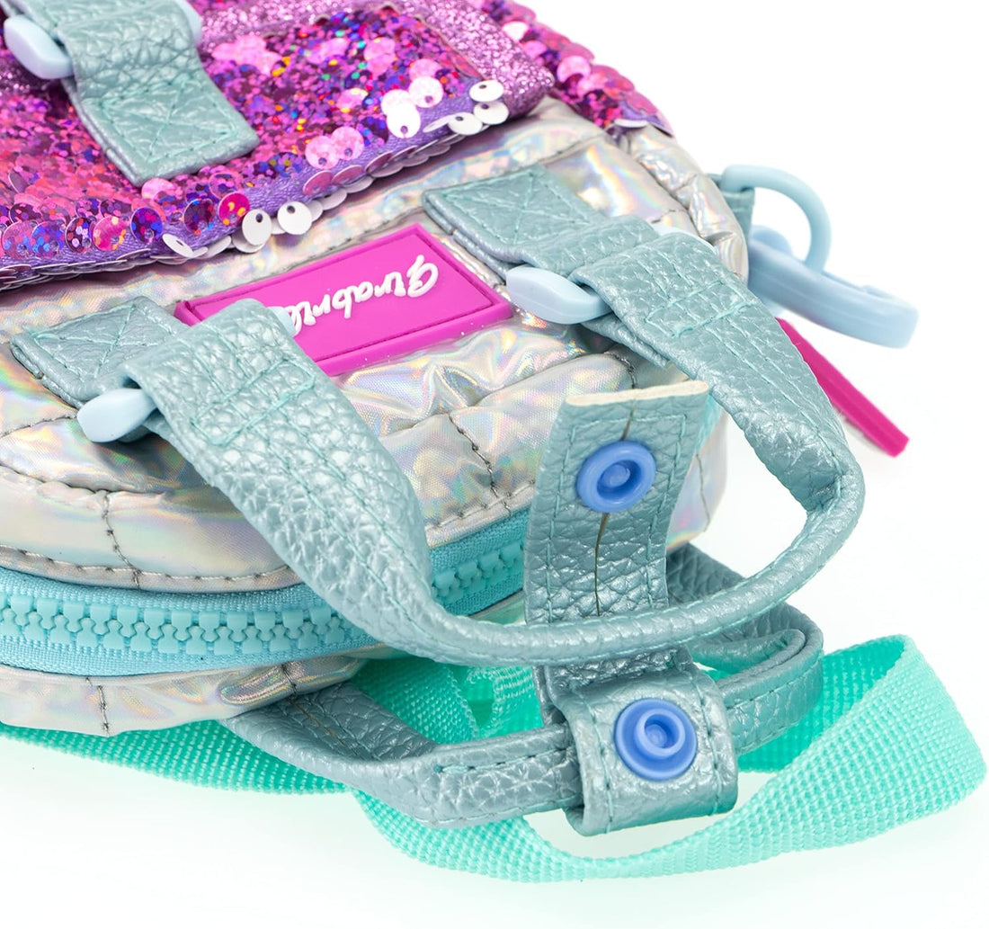 Girabrilla Hologram Sequined Tweed Fabric Luggage Shoulder Bag