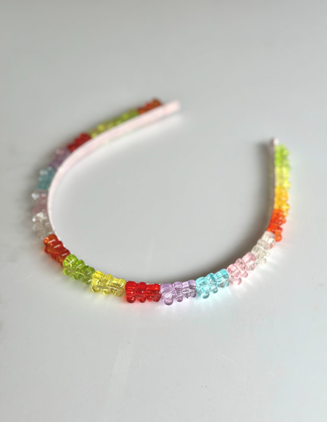 Şeffaf Renkli Pleksi Mini Jelibon Ayıcıklar Taç