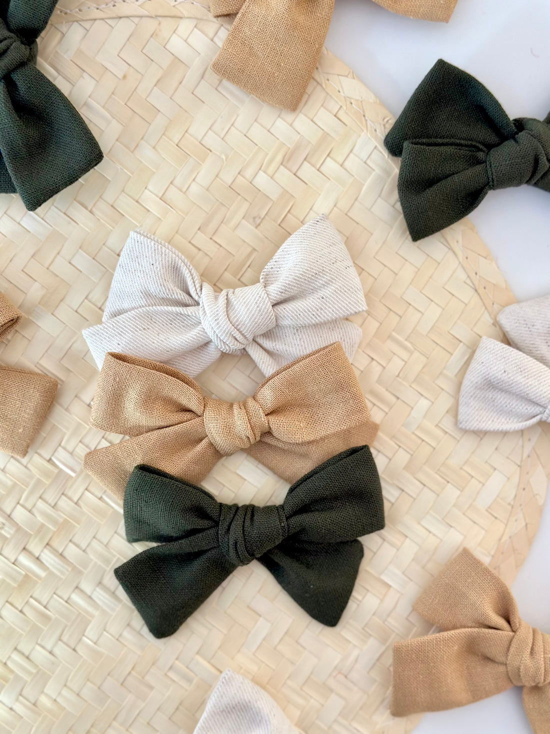 3-Piece Fall Ballerina Linen Clip Set
