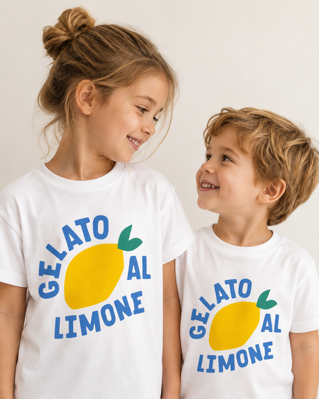 Gelato Limone Baskılı Beyaz Unisex T-shirt