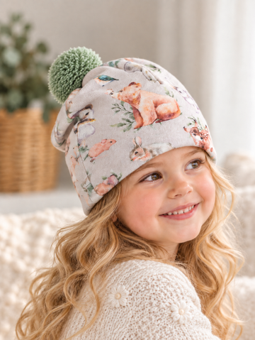Unisex Froest Kadife Ponpon Kalın Kaşkorse Bere