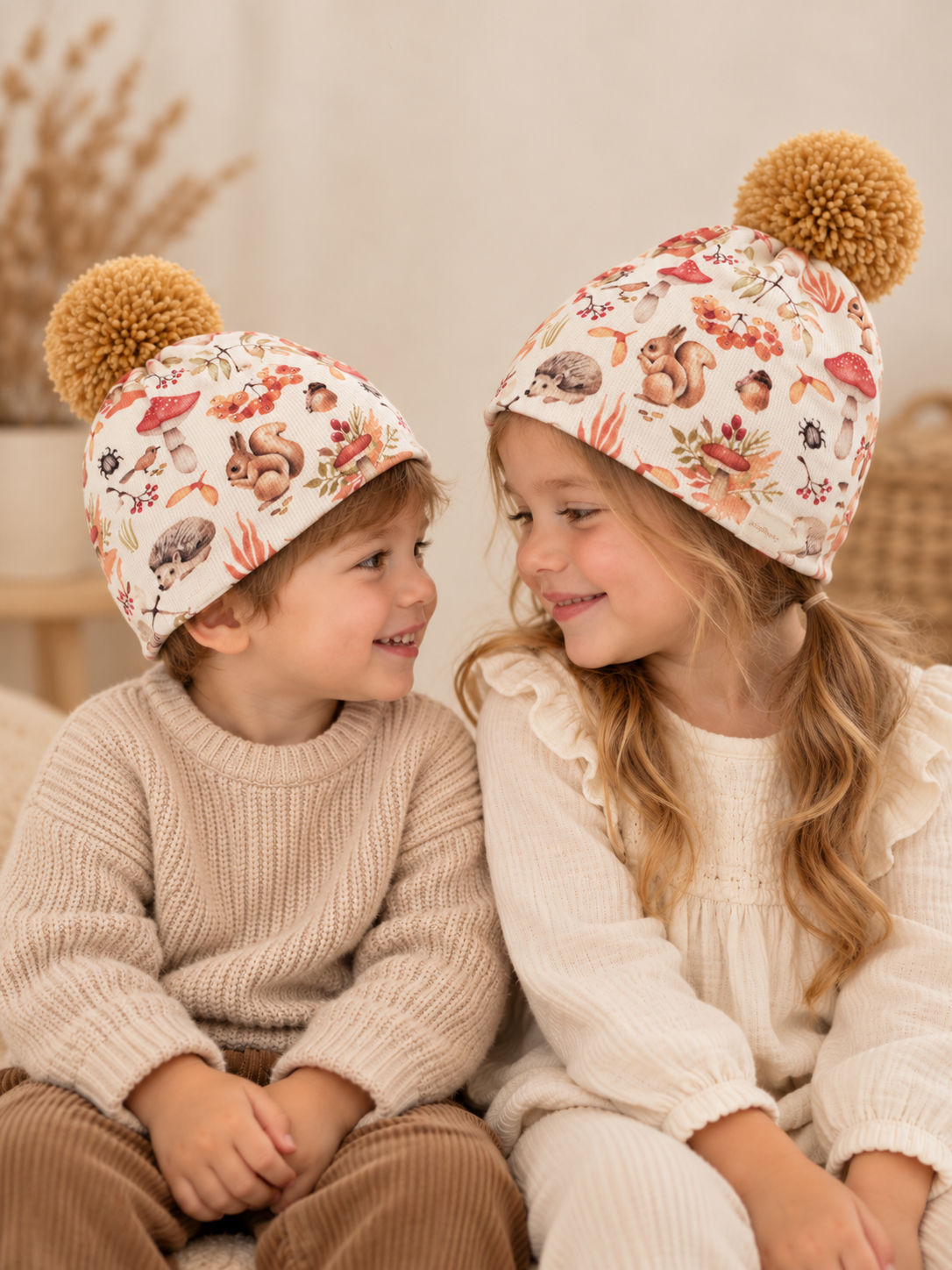 Unisex Forest Ponpon Orta Kalın Kaşkorse Bere