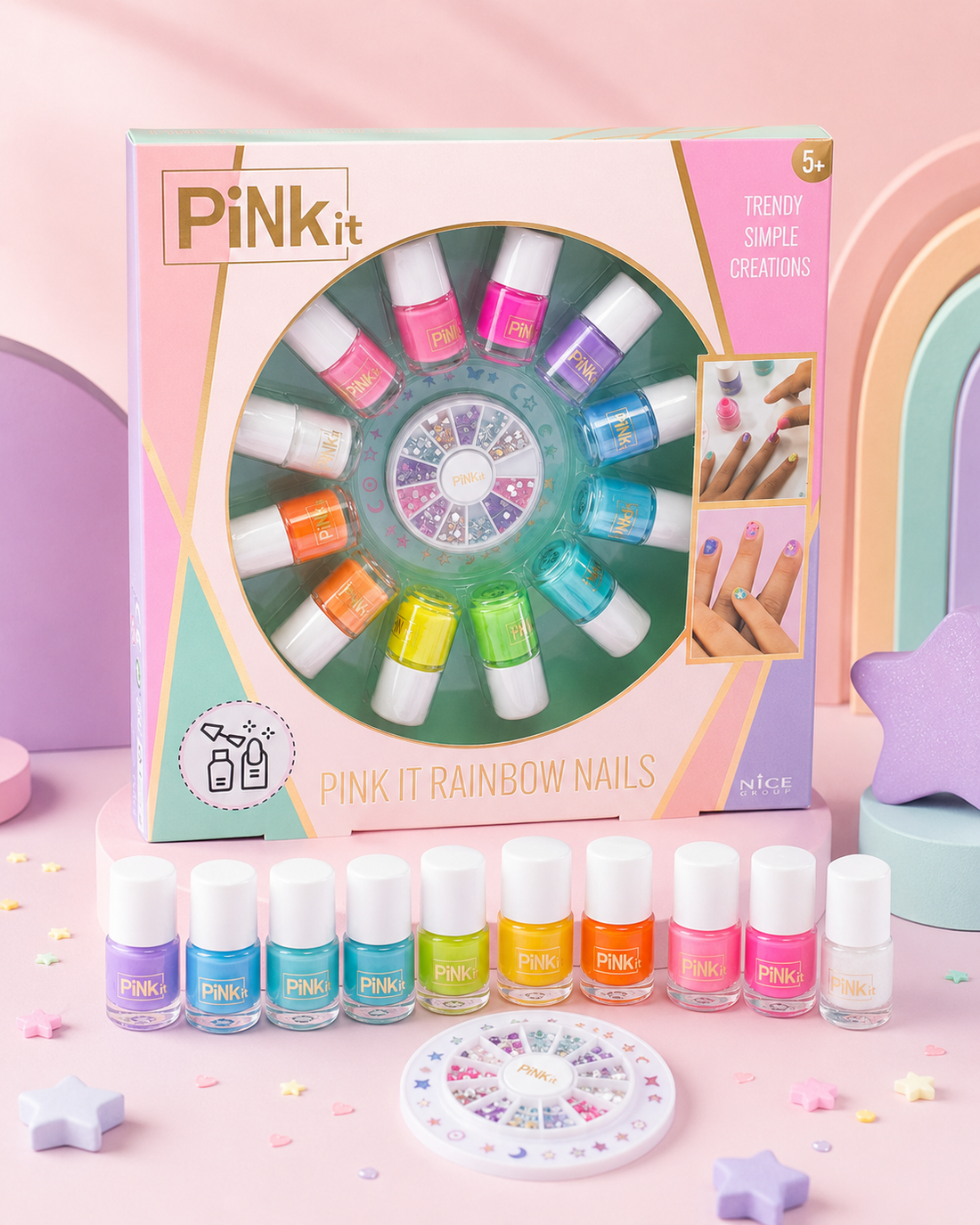 Girabrilla Pink It Gökkuşağı Oje Seti