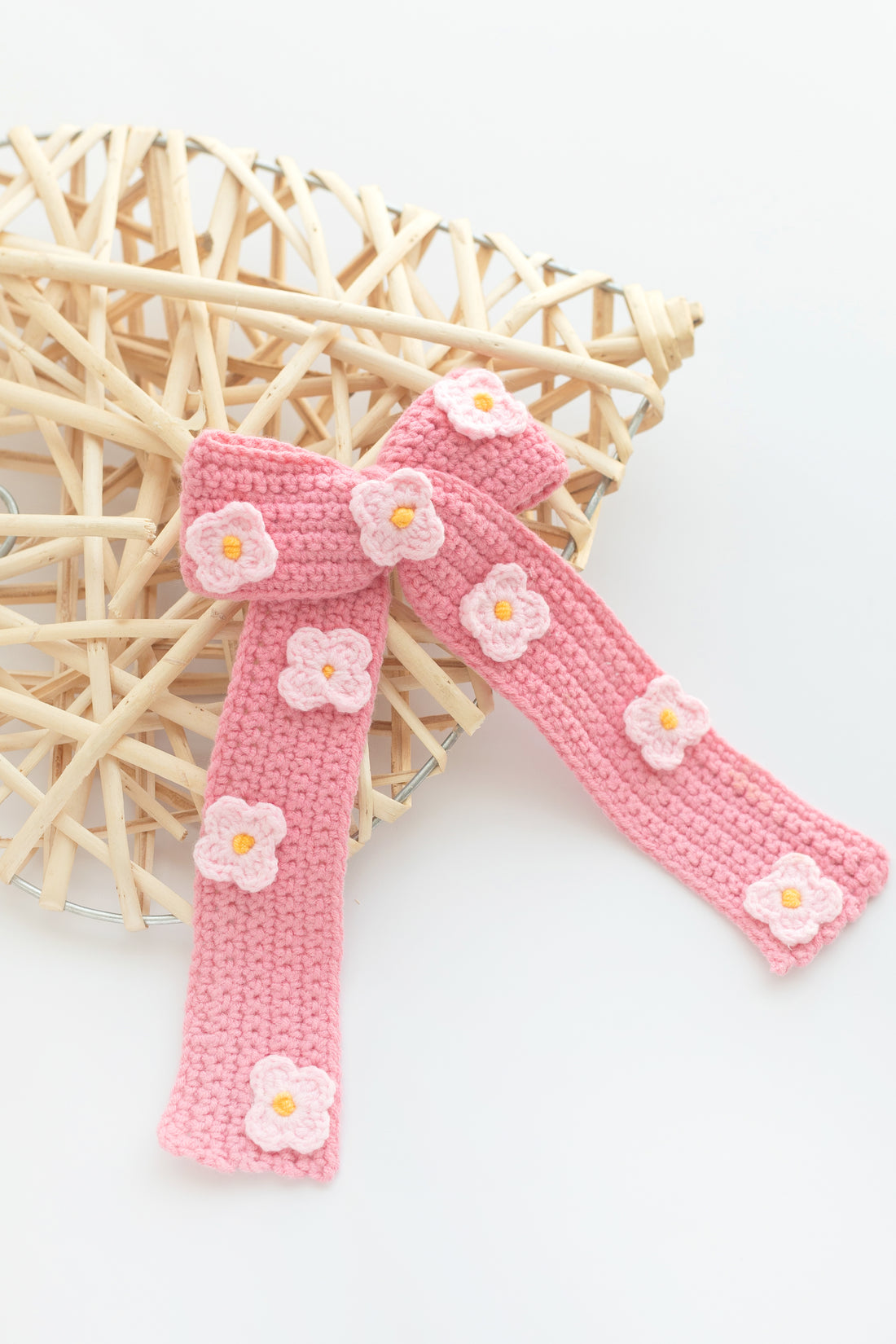 Crochet Red Maxi Scrunchie Buckle