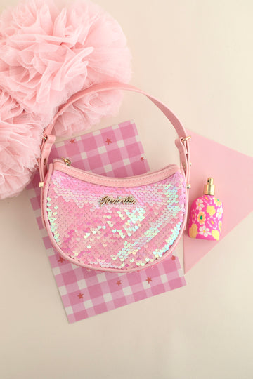 Girabrilla Moon Bag Payetli Omuz Çantası