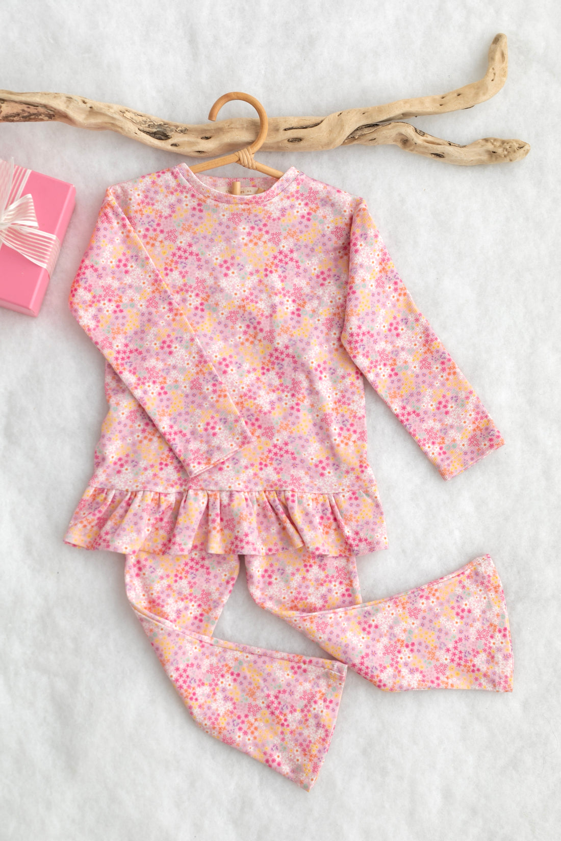 Pink Mini Floral Patterned Ribbon Set