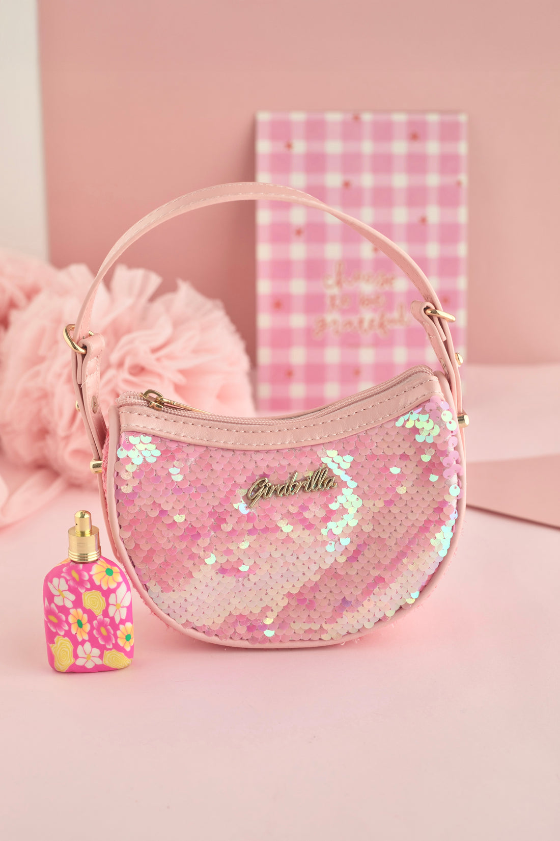 Girabrilla Moon Bag Payetli Omuz Çantası