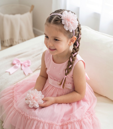 2-Pack Powder and Burgundy Satin Crown