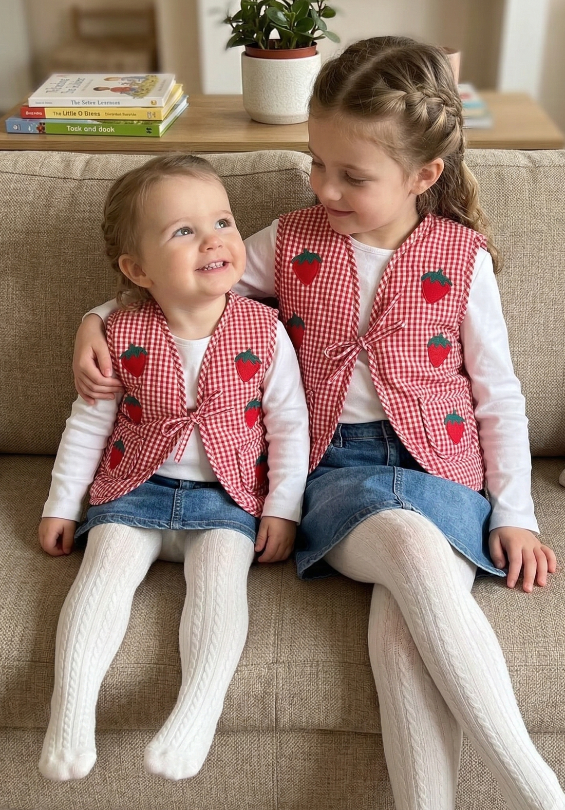 Patchwork Printed Fluffy Quilted Vest