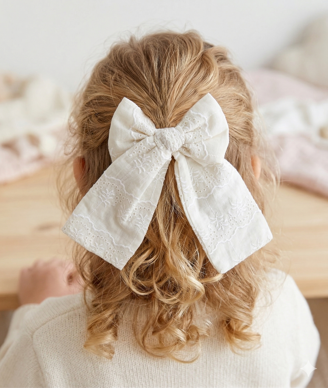 Ecru Festo Ballerina Bow Clip