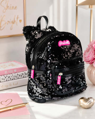 Girabrilla Hologram Sequined Tweed Fabric Luggage Shoulder Bag
