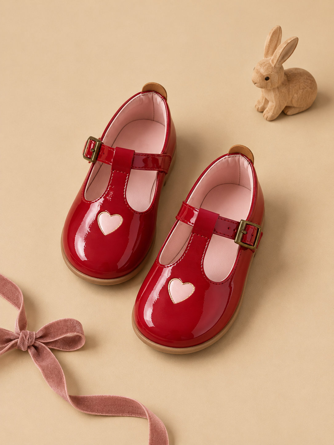 Little Red Mary Jane Kırmızı Rugan Ayakkabı