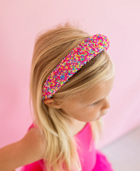 Pink Confetti Headband