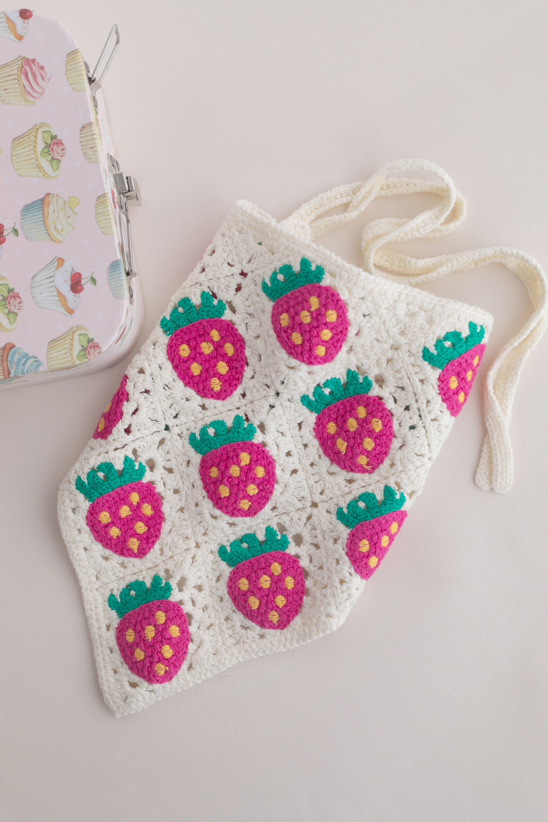 Crochet Red Maxi Scrunchie Buckle
