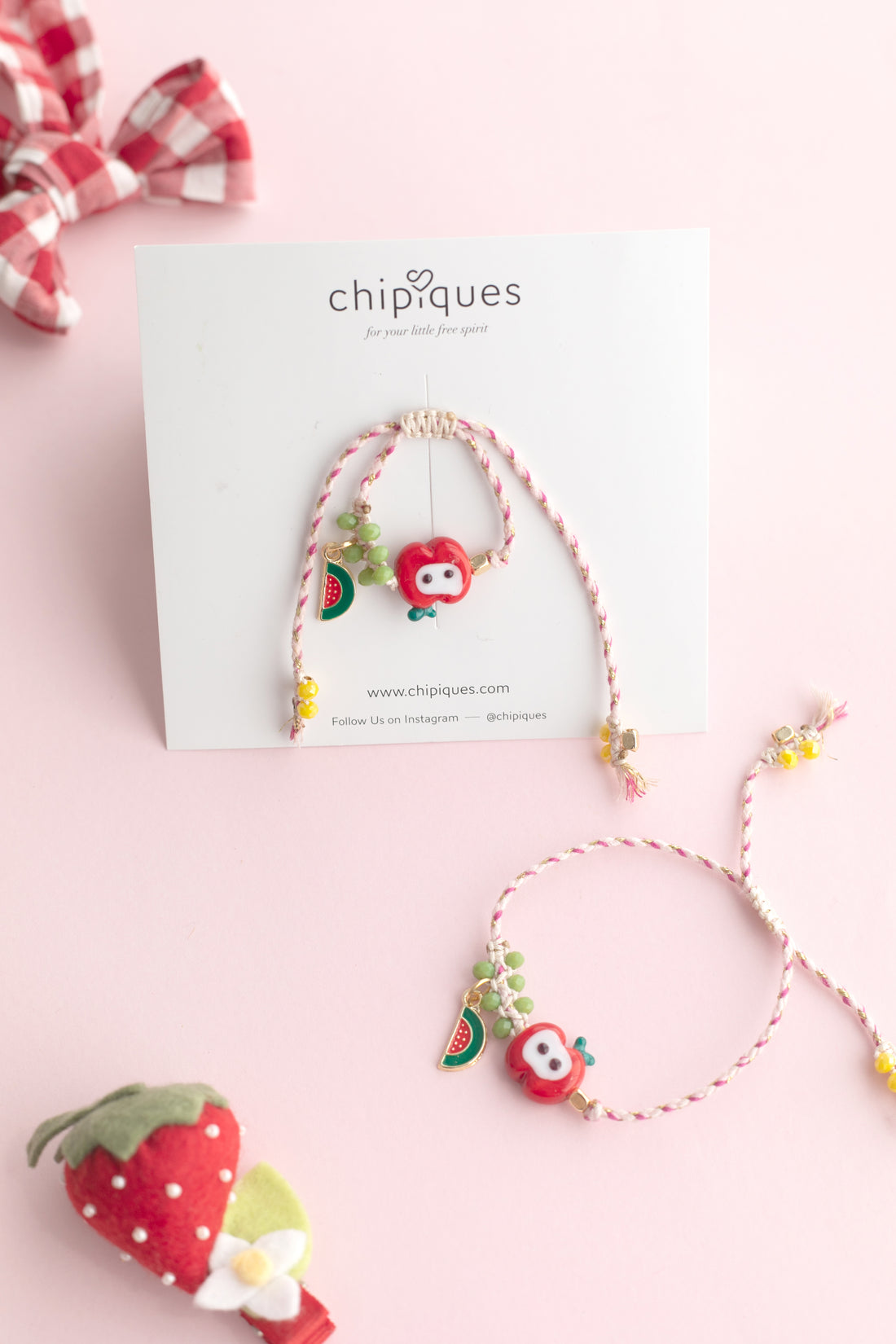 Crochet Red Maxi Scrunchie Buckle