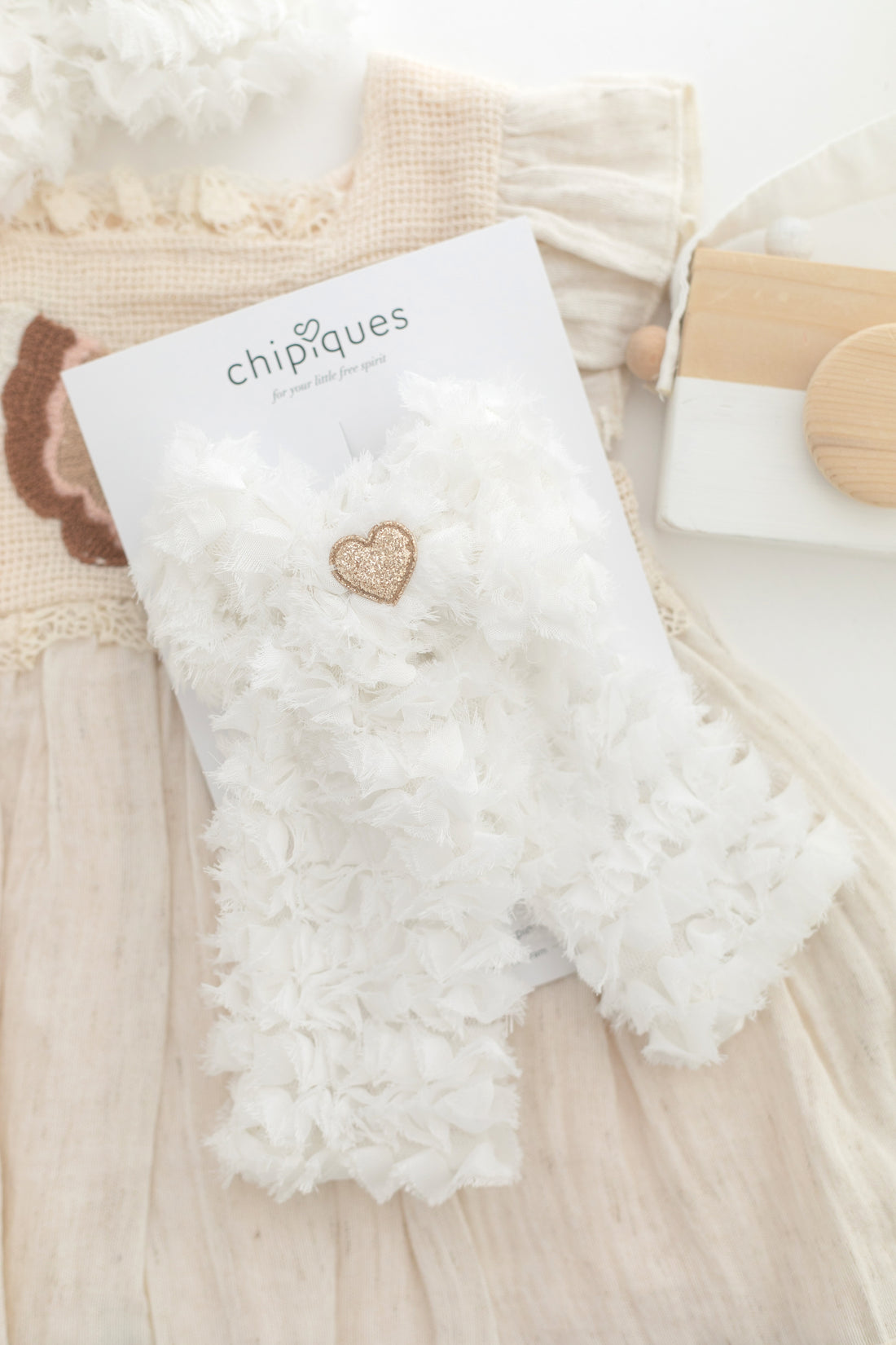 3D Floral Organza Ballerina Bow Clip