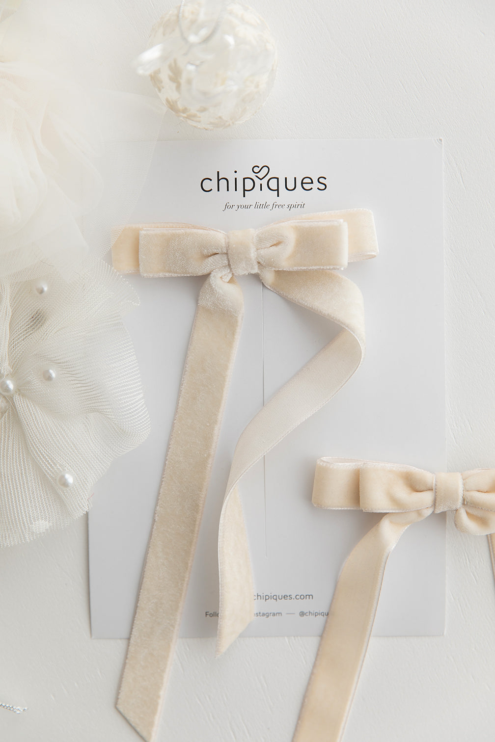 Candy Pink Velvet Ballerina Bow Clip