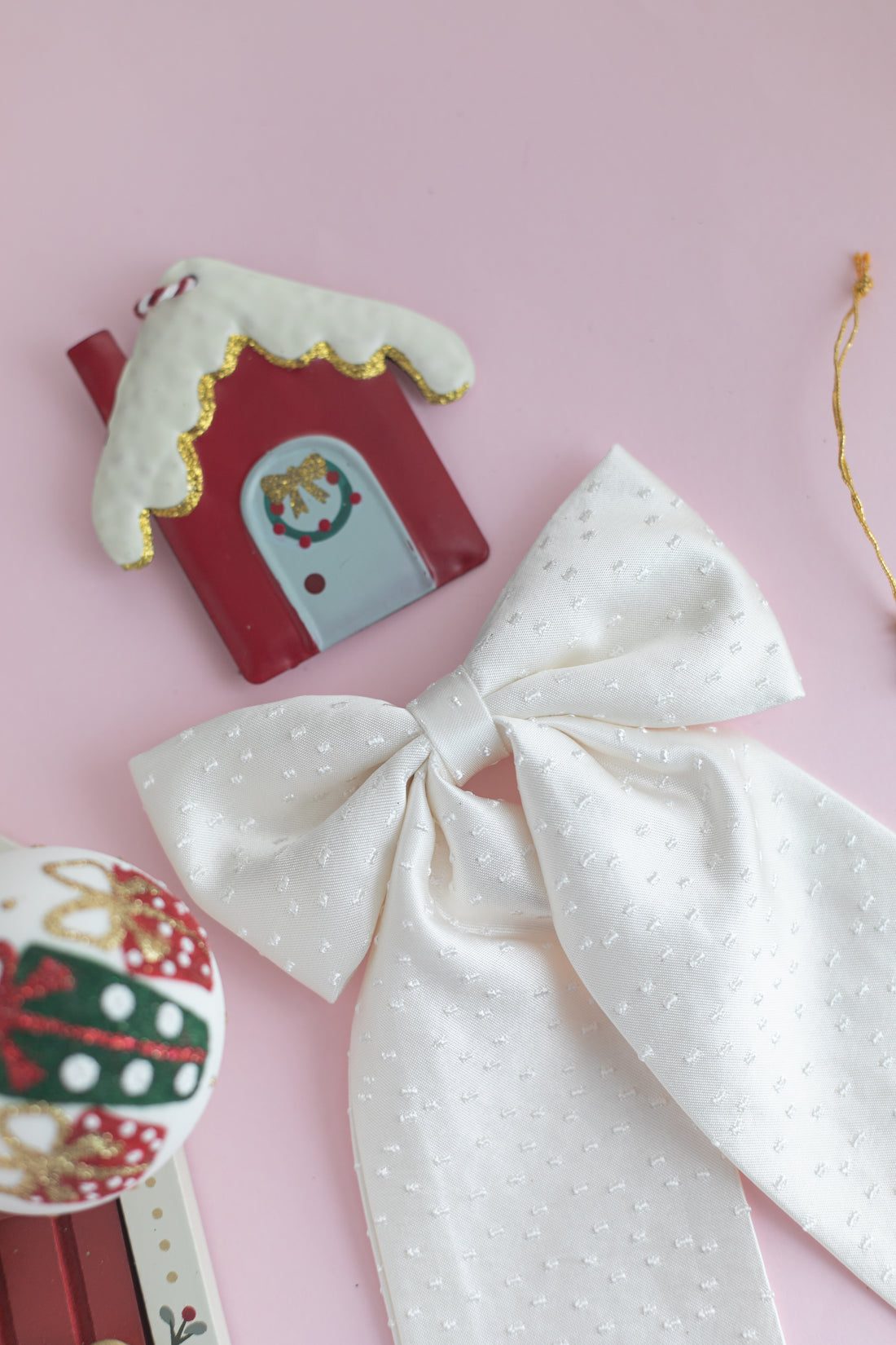 Ekru Nopeli Dupont Saten Kuyruklu Balerin Fiyonk - Otomatik Klips