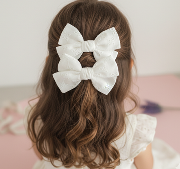 2 Piece Ecru Festo Ballerina Bow Set