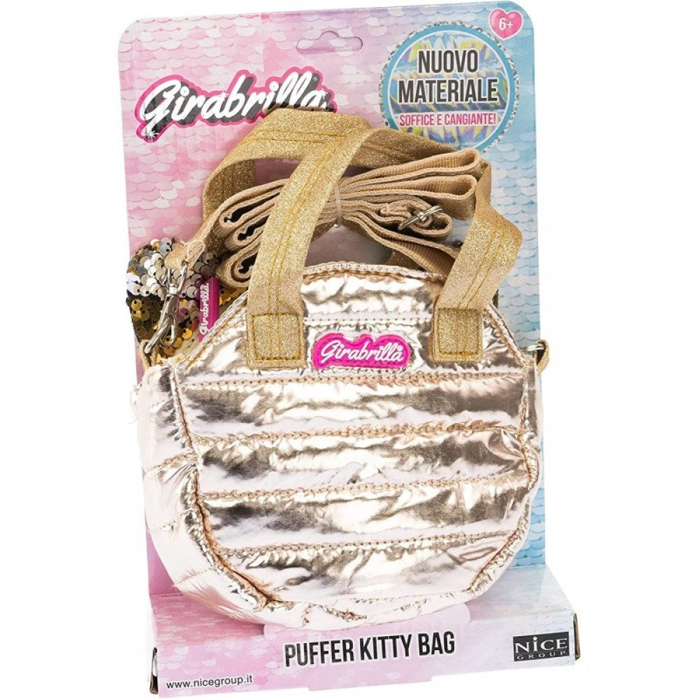 Girabrilla Hologram Sequined Tweed Fabric Luggage Shoulder Bag